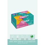 NOVEX Bambu, Argan, Power Max - Nemlendirici, Besleyici ve Onarıcı 12'li Saç Maskesi Seti (12x20gr)