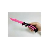 Novexa Print CS2 Kelebek/Butterfly Bıçak Plastik Pembe Oyuncak 3D (Keskin Değil)