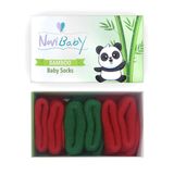Novibaby 3'lü Bambu Yenidoğan Bebek Çorap (Christmas, 6-12 Ay)
