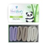 Novibaby 3'lü Bambu Yenidoğan Bebek Çorap (Goldies, 6-12 Ay)