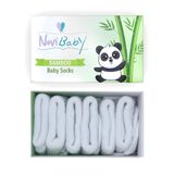 Novibaby 3'lü Bambu Yenidoğan Bebek Çorap (Snow White, 6-12 Ay)