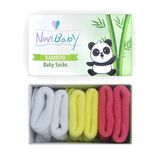 Novibaby 3'lü Bambu Yenidoğan Bebek Çorap (Spring, 6-12 Ay)