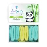 Novibaby 3'lü Bambu Yenidoğan Bebek Çorap (Sunrise, 6-12 Ay)