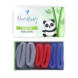 Novibaby 3'lü Bambu Yenidoğan Bebek Çorap (Winter Mix, 6-12 Ay)