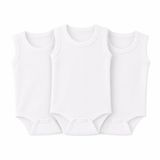 Novibaby 3'lü Bebek Atlet Body Zıbın Çıtçıtlı 100% Pamuk
