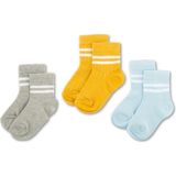 Novibaby 3'lü Pamuklu Çocuk Kolej Soket Çorap Bebek Unisex Kız Kadın Erkek Okul Çorabı, Beyaz Siyah Pembe - 0 - 1 Yaş - Gri - Hardal