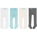 Novibaby 4'lü Bebek Pamuklu Külotlu Çorap, Çocuk Yenidoğan Pamuk Kız Erkek Okul Çorabı, Beyaz Ekru Pembe Vs. - 1 - 2 Yaş - Beyaz - Mavi - Ekru