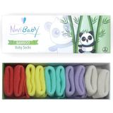 Novibaby 5'li Bambu Yenidoğan Bebek Çorabı I Colour Mix I 0-6 Ay - 0 - 6 Ay - Turuncu - Sarı - Beyaz