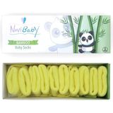 Novibaby 5'li Bambu Yenidoğan Bebek Çorabı I Lemon I 0-6 Ay - 0 - 6 Ay - Koyu Sarı