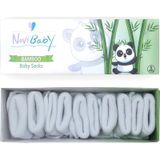 Novibaby 5'li Bambu Yenidoğan Bebek Çorabı I Snow White I 0-6 ay Beyaz