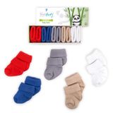 Novibaby 5'li Bambu Yenidoğan Bebek Çorap (Cold Weather, 6-12 Ay)