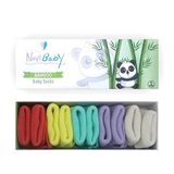Novibaby 5'li Bambu Yenidoğan Bebek Çorap (Colour Mix, 0-6 Ay)