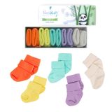 Novibaby 5'li Bambu Yenidoğan Bebek Çorap (Colour Mix, 12-18 Ay)