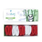 Novibaby 5'li Bambu Yenidoğan Bebek Çorap (Flag, 0-6 Ay)