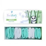 Novibaby 5li Bambu Yenidoğan Bebek Çorap I Minty I 0-6 Ay