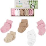 Novibaby 5'li Bambu Yenidoğan Bebek Çorap I Sweet I Kız Erkek Bebek Çorabı - 6 - 12 Ay