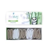 Novibaby 5li Bambu Yenidoğan Bebek Çorap I White Beige I 0-6 Ay