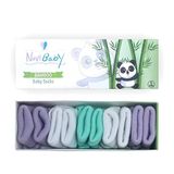 Novibaby 5'li Bambu Yenidoğan Bebek Çorap (Lili, 6-12 Ay)