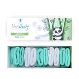 Novibaby 5'li Bambu Yenidoğan Bebek Çorap (Minty, 6-12 Ay)