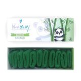 Novibaby 5'li Bambu Yenidoğan Bebek Çorap (Pine Green, 0-6 Ay)