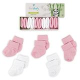 Novibaby 5'li Bambu Yenidoğan Bebek Çorap (Pinky1, 18-24 Ay)