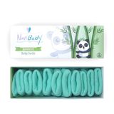 Novibaby 5'li Bambu Yenidoğan Bebek Çorap (Sea Green, 6-12 Ay)