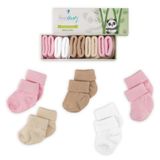 Novibaby 5'li Bambu Yenidoğan Bebek Çorap (Sweet, 6-12 Ay)