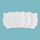 Novibaby 5'li Bebek Atlet Body Zıbın Çıtçıtlı Ekru 100% Pamuk 6-9 Ay - 6 - 9 Ay
