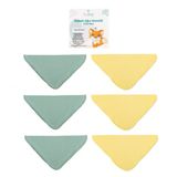 Novibaby 6 Lı Bebek Ağız Mendili Sunrise Salya Mendili Ağız Silme Mendili 100 Pamuk 20X20cm