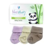 Novibaby Bambu Goldies 0-6 Ay 3'lü Yenidoğan Bebek Çorabı