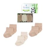 Novibaby Bambu Latte 0-6 Ay 3'lü Yenidoğan Bebek Çorabı