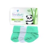 Novibaby Bambu Minty 0-6 Ay 3'lü Yenidoğan Bebek Çorabı