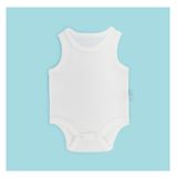 Novibaby Bebek Atlet Body Zıbın Çıtçıtlı Ekru 100% Pamuk 9-12 Ay
