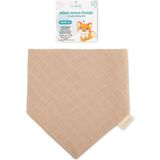 Novibaby Müslin Bebek Fular Önlük – Latte – Mama Önlüğü Salya Bezi Ağız Mendili Bandana 30X30CM - 0 - 3 Ay - Kahverengi