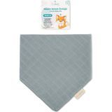 Novibaby Müslin Bebek Fular Önlük – Petrol – Mama Önlüğü Salya Bezi Ağız Mendili Bandana 30X30CM - 0 - 3 Ay - Petrol Mavisi