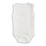 Novibaby Ribana Bebek Atlet Body Zıbın Raporlu Çıtçıtlı Beyaz 100% Pamuk - Ribana Bebek Body zıbın (Beyaz, 6-9 Ay)