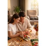 NoviHobby Ahşap Kır Buketi 3D Puzzle Ahşap Minyatür Maket Kiti DIY Kendin Yap
