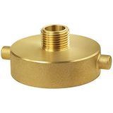 NOVINO Yangın Hidrant Hortum Adaptörü 2-1/2" NST/NH Dişi x 3/4" GHT Erkek, Pirinç Yangın Hidrant Adaptörü Yangın Ekipmanı Bahçe Hortumu Adaptörü için Hidrant