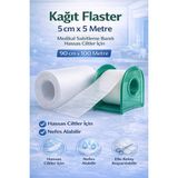 Novis Liora Kağıt Flaster 5 cm x 5 M Medikal Sabitleme Bandı Hassas Ciltler Için 1 Adet