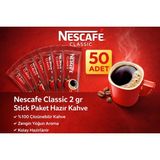 Novis Liora Kahve Classic 2 gr 50 Adet Stick Paket Hazır Kahve %100 Çözünebilir Zengin Yoğun Aroma