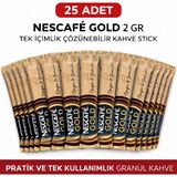 Novis Liora Kahve Gold 2 gr 25 Adet Tek Içimlik Stick Çözünebilir Granül Kahve Paket