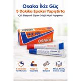 Novis Liora Osaka Ikiz Güç 5 Dakika Epoksi Yapıştırıcı Çift Bileşenli Güçlü Hızlı Yapıştırıcı 1 Adet