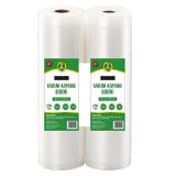 Novisan 10 Metre (2 Adet 30cm X 5 Metre) Gofrajlı Tırtıklı Rulo Vakum Poşeti 2'li Bobin Vakumlama folyosu vakumlu rul, BPA içermez, tüm vakumlama makineleri için, kaynatılabilir, tekrar kullanılabilir…