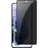 Novka Samsung Galaxy S23 FE Uyumlu Tam Kaplayan Hayalet Cam Siyah Karartma Ekran Koruyucu Cam Anti-Static