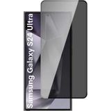 Novka Samsung Galaxy S24 Ultra Uyumlu Tam Kaplayan Hayalet Cam Siyah Karartma Ekran Koruyucu Cam