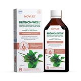 Novlex Bronch-Well Sinir Otu, Sığır kuyruğu (Mullein), Okaliptüs, Hatmi, Kekik, Tıbbi Nane, Zencefil Ekstraktı (Ekstresi) ve Demir, Çinko İçeren Sıvı Takviye Edici Gıda 250ml