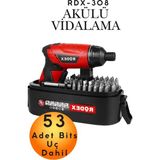 Novélune Akülü Vidalama: 3.6V-4.8V 1.5AH Li-Ion Şarjlı Tornavida Seti 54 Parça