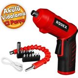 Novélune Akülü Vidalama: RDX3085 Şarjlı Tornavida 6,35MM. 210RPM 2,5nm. 3,6VÇ 1,5AH.