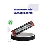 Novélune Çamaşır Kurutmalık: Hava Dayanıklı Kare Demir Balkon Askısı, Güçlü ve Uzun Ömürlü