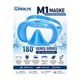 Novélune Dalış Maskesi: Profesyonel Mavi Anti Fog Özelliği ile Net Görüş